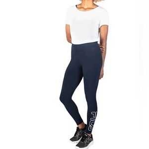 Fila Women’s Cotton Blend High Waist Tight Ankle Length Pants Size S